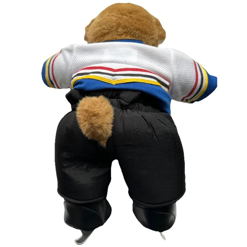 BUILD-A-BEAR Bear in Hockey Uniform BABW Jersey Pants Helmet Teddy‎ Bear